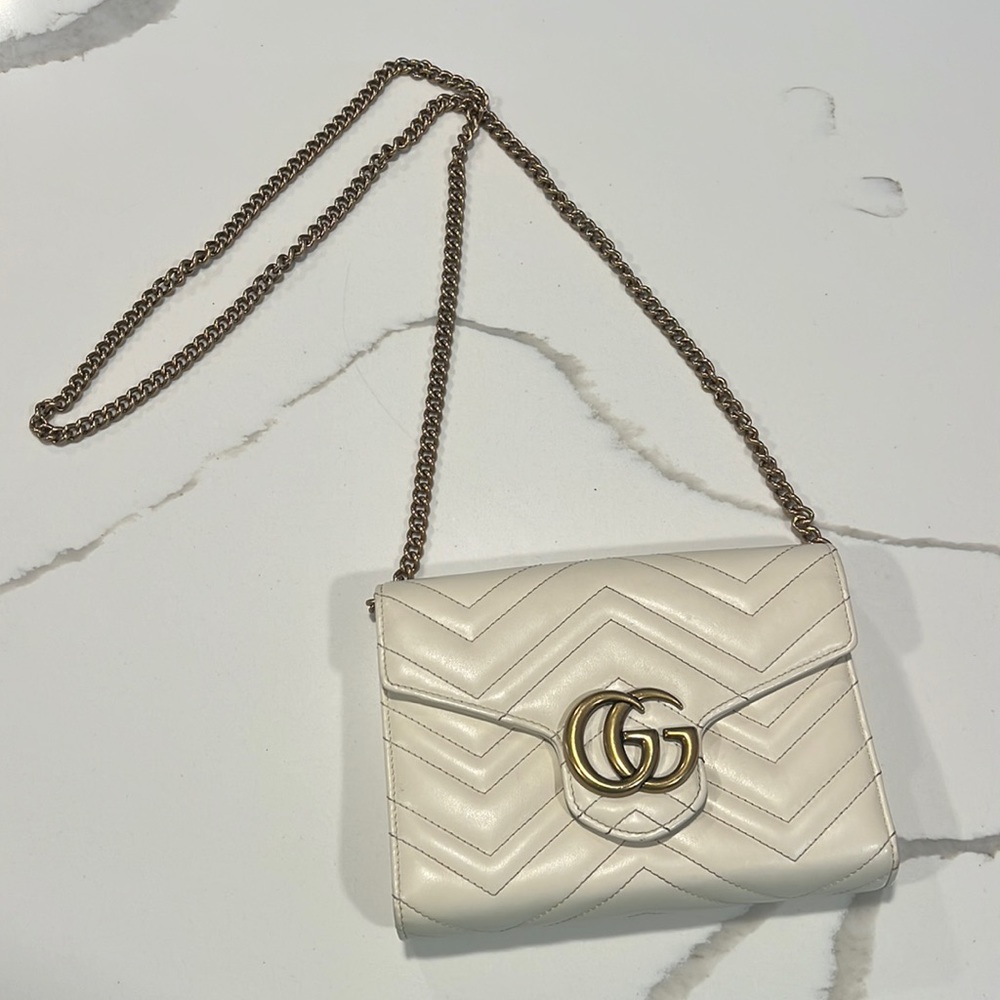 Gucci Marmont Mini Bag, Chain Wallet